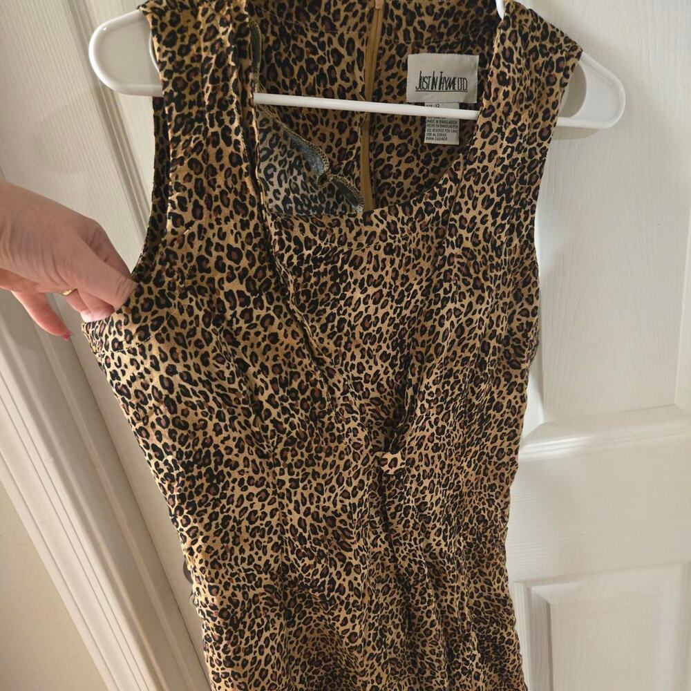 Vintage leopard print dress